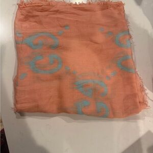 Gucci Pink Logo Scarf